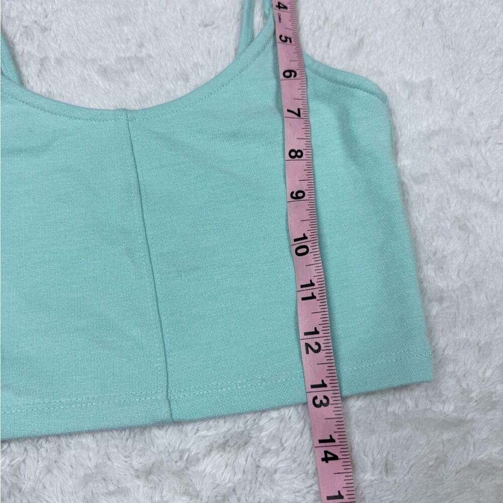 TOPSHOP Aqua Cropped Tank Top - Picture 3 of 5
